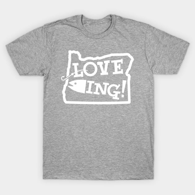 Love Fishing T-Shirt by TaterSkinz